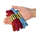 thumbnail image 6 of ODOMY 1/2/5 Set Embroidery Floss Skeins Soft Cross Stitch Threads Rainbow Color Sewing Floss-100 Colors, 6 of 8