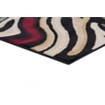 thumbnail image 5 of Contemporary 5x7 Area Rug (5' x 7') Abstract Black, Red Living Room Easy to Clean, 5 of 9