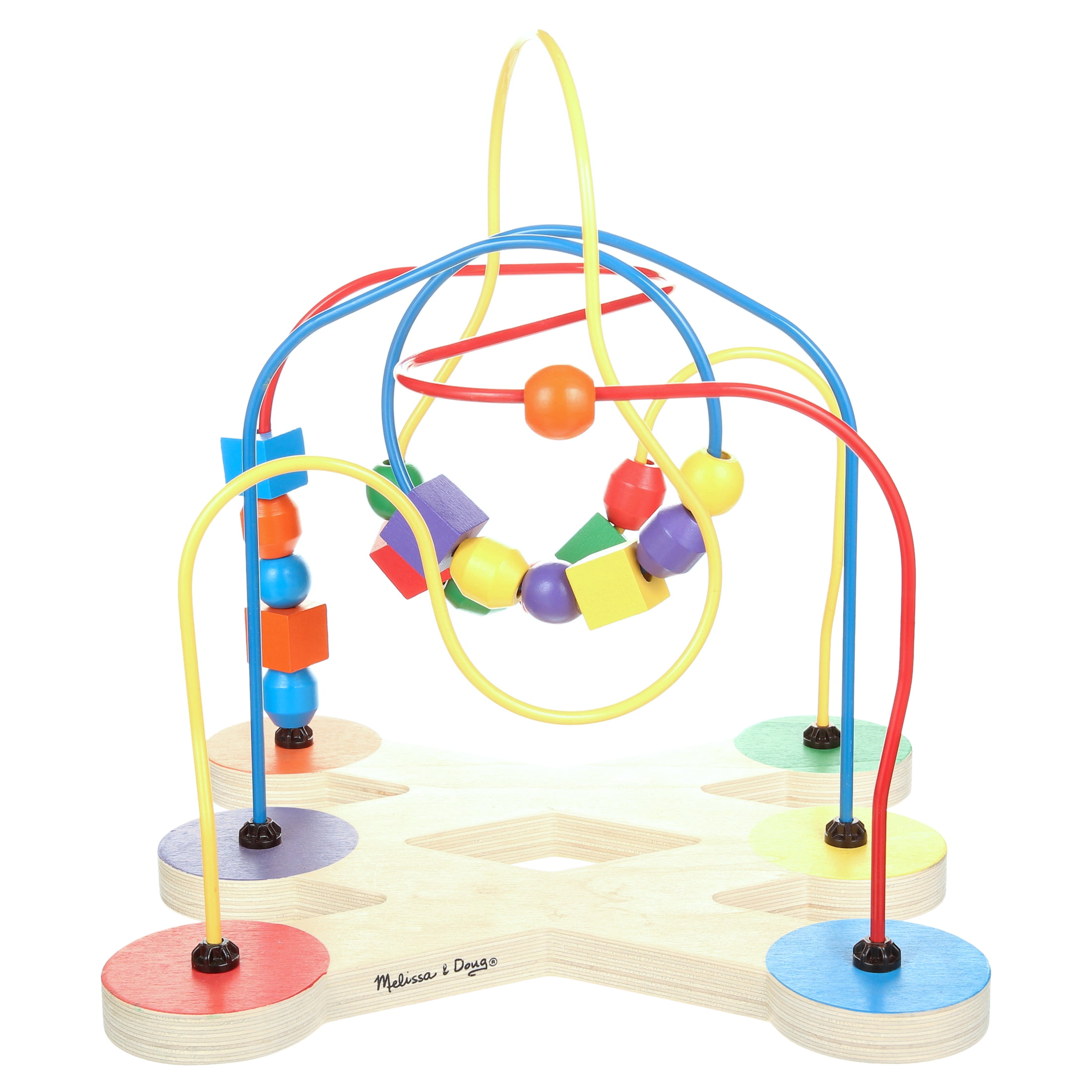 Melissa&amp;Doug(メリッサ&amp;ダグ)ファーストビーズメイズ1歳~ Amazon.com: Melissa & Doug First Bead Maze - Wooden