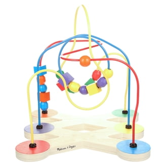 Melissa & Doug First Bead Maze - Wooden Educational Toy for Floor
