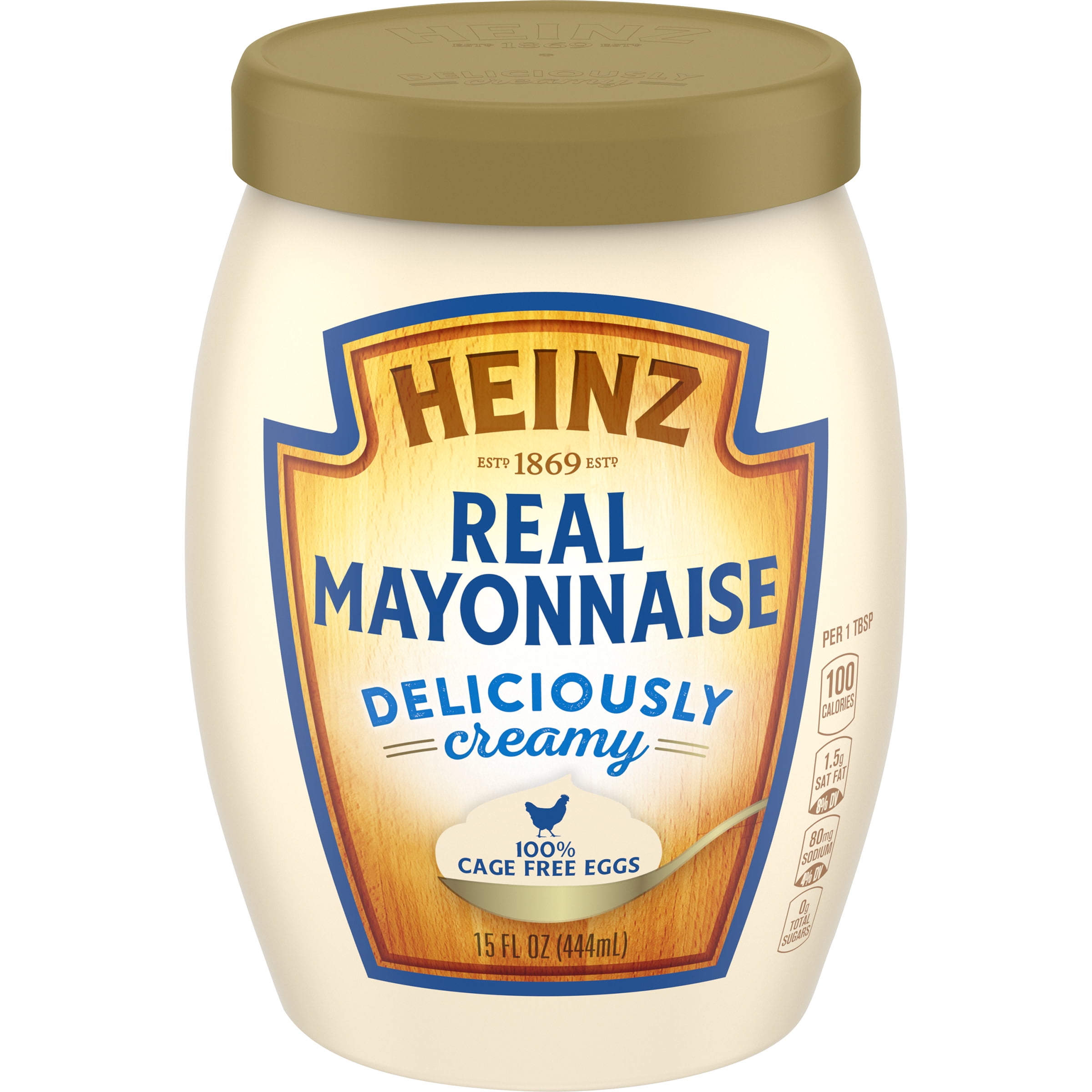 Heinz Deliciously Creamy Real Mayonnaise, 15 fl oz Jar