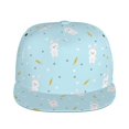 thumbnail image 2 of Fotbe Cute Bunny Flat Bill Visor Cap Classic Snapback Hat Polyester Foam Trucker Hat Trucker Cap Adjustable Baseball Cap, 2 of 9