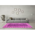 thumbnail image 3 of Ahgly Company Indoor Square Abstract Pink Modern Area Rugs, 4' Square, 3 of 4