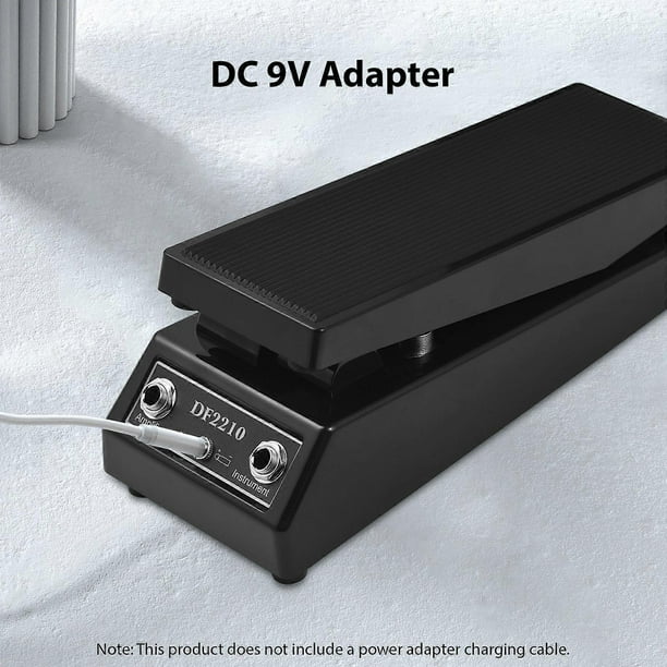 Guitar Pedal Classic Wah Sound Guitar Effect Pedal WAH-WAH Stereo Sound Pedal 6.35mm Input/Output DC 9V Power Supply