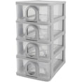 thumbnail image 2 of Desk Organizer Makeup Stationery Organizer Cosmetic Storage Organizer for Bedroom Grey Plastic Storage 1Pcs, 2 of 4