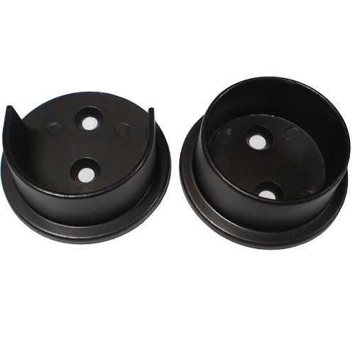 Nuk3y Heavy Duty Metal Steel Closet Pole Socket Set 11/2" (Oiled