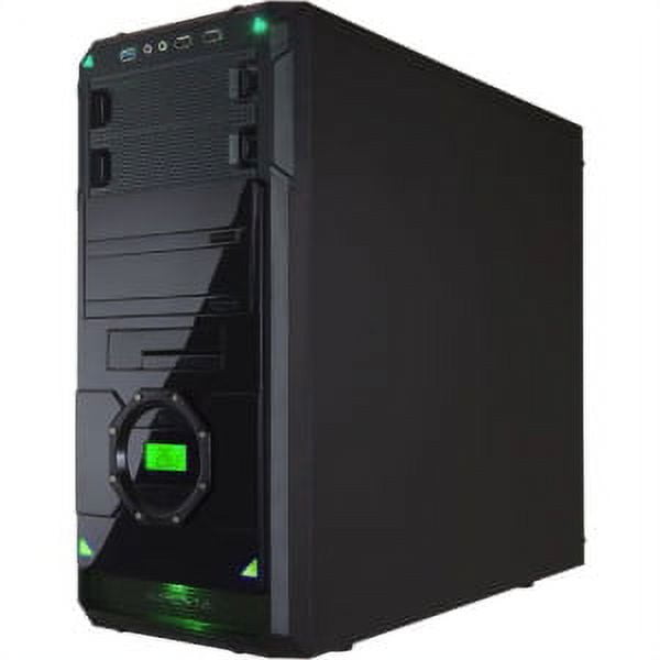 airis Apevia X-DREAMER4 No Power Supply ATX Mid Tower (Black/Green