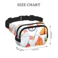 thumbnail image 4 of Fotbe Gnome Camping Cangurera Cuadrada con Estampado de Doble Capa, Bolsa de Cintura Ajustable Mini para Hombres y Mujeres, 4 of 9