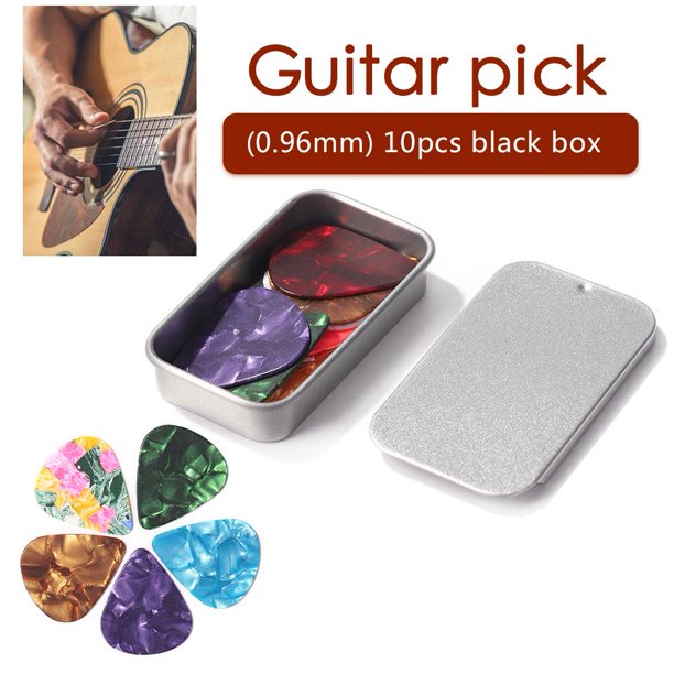 Plumillas De Guitarra 10 Uds. De púas de guitarra, ukelele de celuloide, instrumento Musical de plectro (0,96mm)