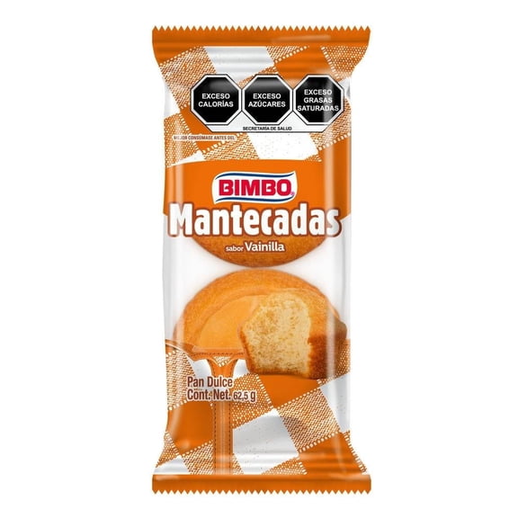 Pan dulce Bimbo Mantecadas sabor vainilla 62.5 g
