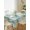 White Teal Green, variant on Green Abstract Table Cloth, Modern Oil Painted Art Contemporary Waterproof Tablecloth for Rectangle Tables, Reusable Washable Fabric Table Cover for Restaurant Kitchen Dining Tables 52"x70"