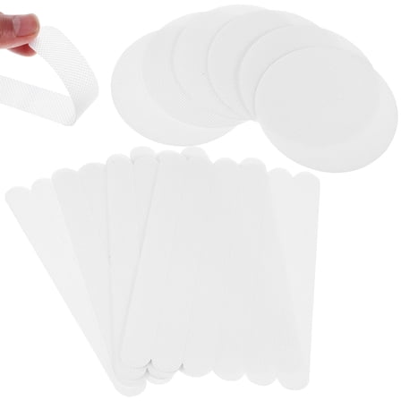 UPOUART 24 Strips Non Slip Bathroom Stickers Adhesive White for Shower Stall