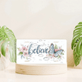 thumbnail image 6 of 1 Pcs 2D Flat License Plate Covers & Frames, believe with floral For Decorative Front, Waterproof For Decoration Aluminum License Plate Covers & Frames Cover For Men Women, 12" X 6", 6 of 6
