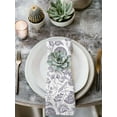 thumbnail image 3 of nqOlkjepod Farmhouse Spring Cloth Napkins Set of 8 Reusable Dinner Napkins, Light Purple Fruit Plant Leaf Flower Cocktail Napkin Washable Table Napkins for Wedding/Holiday Party/Baby Shower 20"x20", 3 of 8