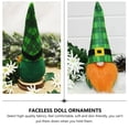 thumbnail image 5 of FRCOLOR St. Patrick's Day Gnome Table Decor Green Polyester Fiber Cute Ornament, 5 of 5