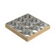 thumbnail image 3 of Platos para servir Macarena juego de platos con bandeja de Madera 9 rejillas de plata, 3 of 8