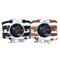 thumbnail image 1 of Mechanical Motorcycle Pattern Outline Bracelet Hand Strap Leather Rope Wristband Double Set, 1 of 3