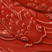 AMACO Low Fire Gloss Glaze, LG-58 Brilliant Red, Translucent, Pint