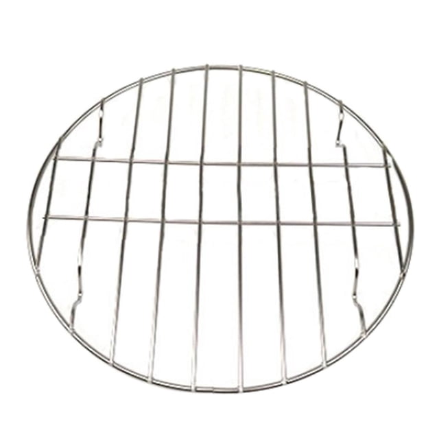 NEW BBQ Replacement Stainless Steel Round Cooking Grill For Travel Picnic Carbon Baking Net//Pan Grate , , 25cm