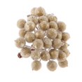 thumbnail image 2 of 200pcs Mini Acebo Flor Artificial Decoración árbol de Navidad Oro Macarena Flor artificial, 2 of 4