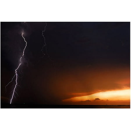 Trademark Art  Lightning Sunset II  Canvas Art by Kurt Shaffer Trademark Art  Lightning Sunset II  Canvas Art by Kurt Shaffer: Artist: Kurt Shaffer Subject: Landscape Style: Contemporary Product Type: Gallery-Wrapped Canvas Art