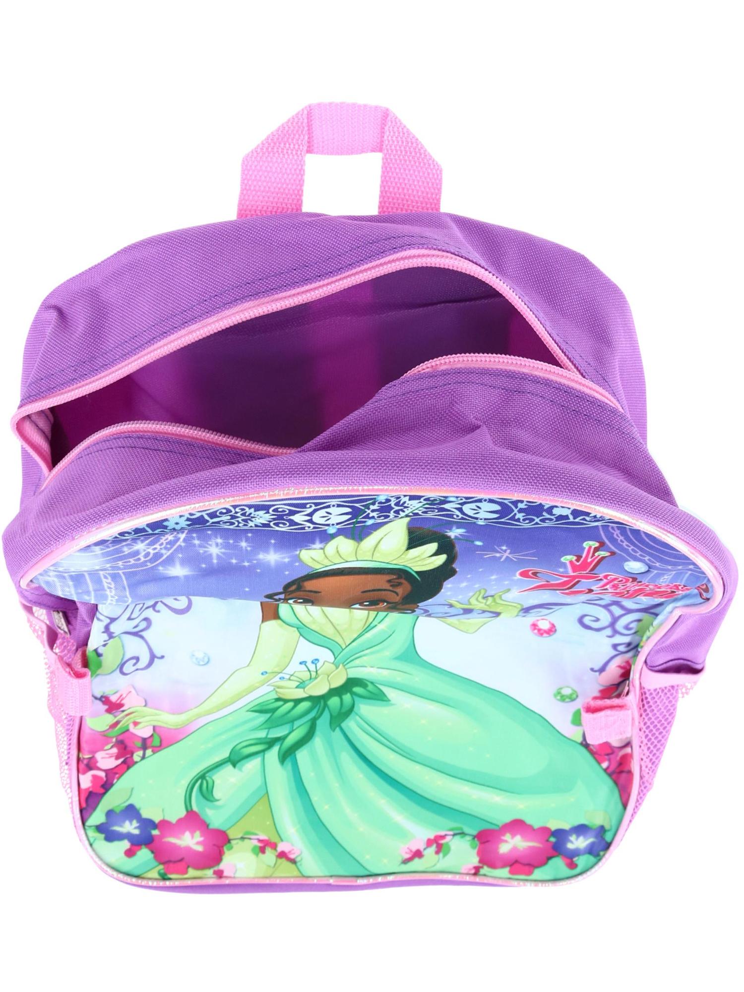 Princess Girl's Tiana 16" Backpack W/ Detachable Lunch Box