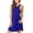 Blue, variant on Aoujea Beach Dresses for Women Fashion Women Casual Sleeveless Solid Pockets Ladies Slim Dress Summer Sundress Holiday, Gift on Clearance