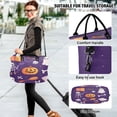 thumbnail image 6 of Travel Duffel Luggage Bag Sports Duffle Bag Gym Bag with Zipper White Pumpkin and Skull, 6 of 7