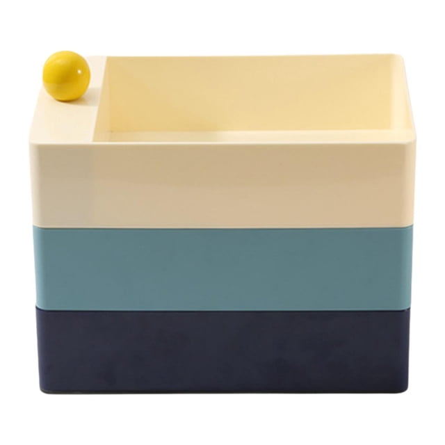 Organizador de joyas Caja de joyería giratoria Caja de almacenamiento de pendientes ligera Caja de almacenamiento de joyas para regalo de cumpleaños Amarillo