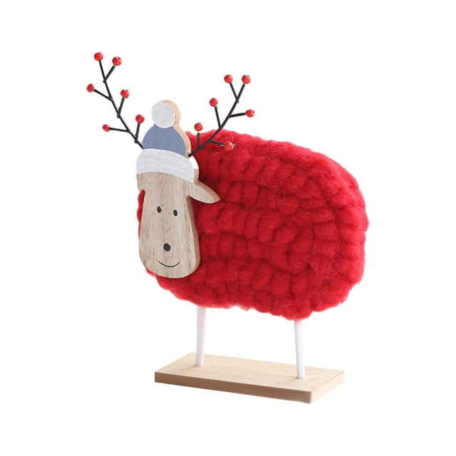 Adorno de Fieltro Navideño, Decoración Colgante para de Navidad, Juguetes de Fieltro, Adorno de Escritorio en Miniatura para Chimenea Y Sala de Estilo J