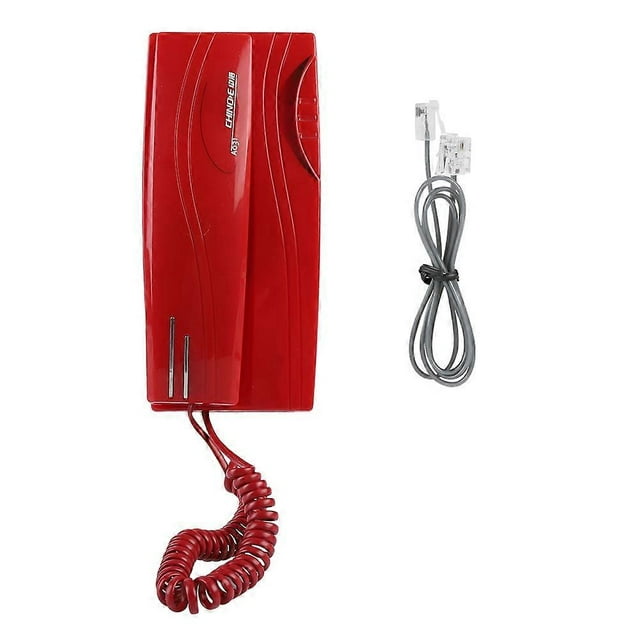 Mini Wall mounted Landline Wired Home Office Fixed Telephone No Battery
