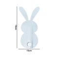 thumbnail image 2 of Pegatinas de pared con espejo 3D para decoración de pared de sala de estar y habitación de niños, pegatinas de dibujos animados de conejo en color negro, 2 of 5
