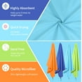 thumbnail image 4 of PiccoCasa Microfiber Quick Dry Sand Free Beach Travel Towel 30"x60" Sky Blue, 4 of 7
