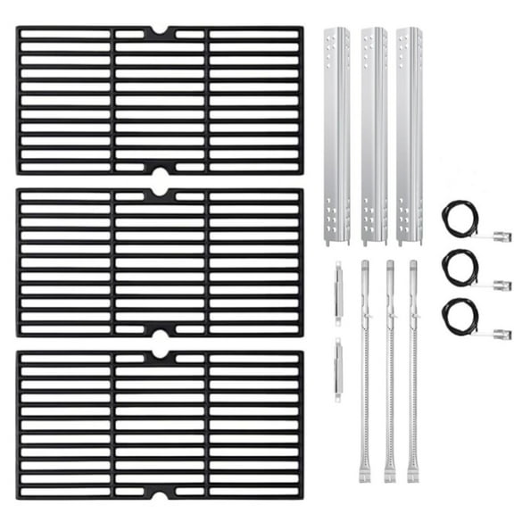 Grill Replacement Parts for Charbroil Performance 475 4 Burner 463347017 463377319 463376017 463335517 463275517 463376419, G470-5200-W1 Burner, G470-0004-W1A Heat Plates and Cooking Grates