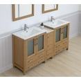 thumbnail image 6 of Vanity Art 72" Double Sink Freestanding Bathroom Vanity Set with Ceramic Top and Mirror, 6 of 9
