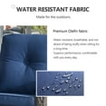thumbnail image 5 of POCASSY Wicker Rattan Patio Chairs Outdoor Lounge Chairs for Outside Porch - Set of 2, Blue, 5 of 6