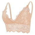 thumbnail image 4 of Womens Lace Lingerie Bra, Soft Deep V Push up Brassieres, Comfortable No Underwire Support Lingeries, 4 of 7