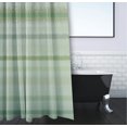thumbnail image 3 of Simply Daisy 70" W x 73" H Raya De Agua Stripe Print Polyester Shower Curtain, Green, 3 of 3