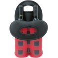 thumbnail image 2 of Wrapables Insulated Neoprene Wine Tote, Two Bottle, Red Checkered, 2 of 6
