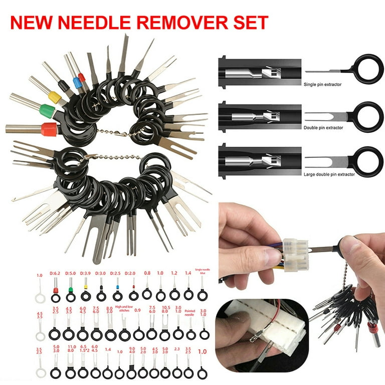 Wire Terminal Removal Tool Needle Ejector Kit / Electrical Wiring Crimp  Connector Pin Kit MaxTuned 18pcs