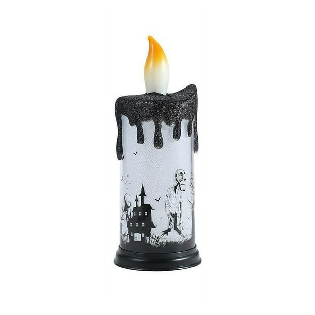Decoraciones de Halloween, adornos de Halloween, regalos de Halloween, accesorios de disfraces de Halloween, luz de vela, luz LED, luz de vela electrónica, lámpara de vela artificial