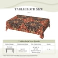 thumbnail image 6 of LNWH Paisley Floral Mandala Pattern Rectangle Tablecloth, Resistant Wrinkle Resistant Washable Table cloth, 54x72in, 6 of 8