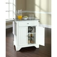 thumbnail image 3 of Crosley Furniture LaFayette Wood Portable Kitchen Island in White/Gray, 3 of 5