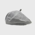 thumbnail image 4 of SikaFu Autumn Solid Color Cotton Beret Painter Hat Octagonal Cap for Women and Girl 04, 4 of 6