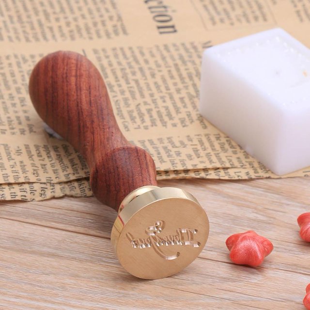 Cuadros Decorativos Serie de amor Mango de madera retro Sellado de documentos de cera Sello de sello personalizado (W18) Ndcxsfigh Nuevos Originales