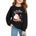 thumbnail image 6 of FDDMis Christmas Blouse Christmas Shirt Girls Cute Tops for Teens Junior Tops Teen Girls Teen Girl Trendy Clothes 7/8 Girls Clothes Girl Clothes, Black 3-4 Years, 6 of 6