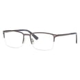 thumbnail image 2 of Chesterfield Semi-Rimless Rectangular Matte Gray Eyeglasses, 2 of 4