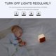 thumbnail image 4 of Lámpara De Mesa De Cubo Luz De Noche De Sincronización De Tirón Simple Con 5/15/30/60 Minutos Led Luz De Dormir De Ahorro De Energía Monstrate HA019848-00, 4 of 6