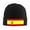 Black, variant on Spanish Flag Beanie Hat Men Women Warm Printed Cap Knit Beanies Hats Outdoor Winter Gray