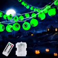 thumbnail image 4 of Eyeball LED String Lights 3m/9.8ft Halloween Eyeball Decorations with 20 LED Lights Halloween Party Supplies Waterproof Battery Operated LED Lights 8 Lighting Modes trendy, 4 of 11